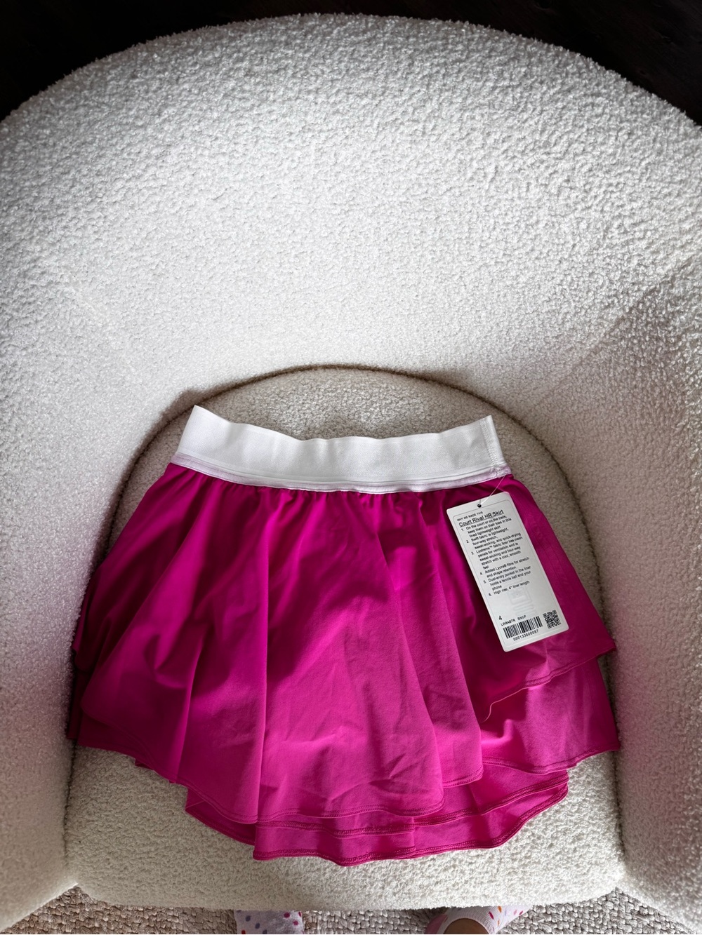 lululemon athletica sonic pink court rival skirt